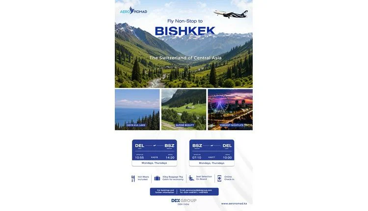 AeroNomad Airlines launches nonstop Bishkek service from hub