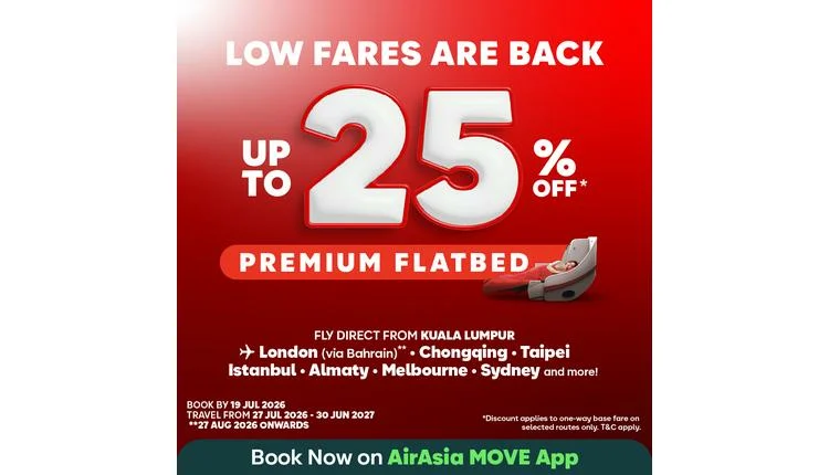 AirAsia slashes fares up to 25% on select Asia and Eurasia routes