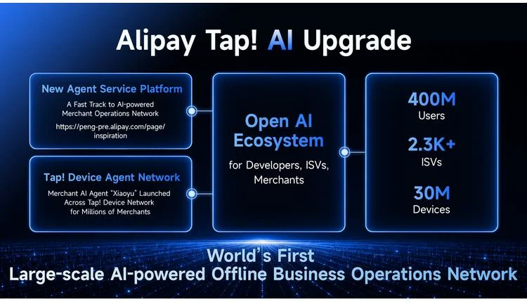 Alipay Deploys AI Agents Across Tap! Network to Transform Merchant Operations