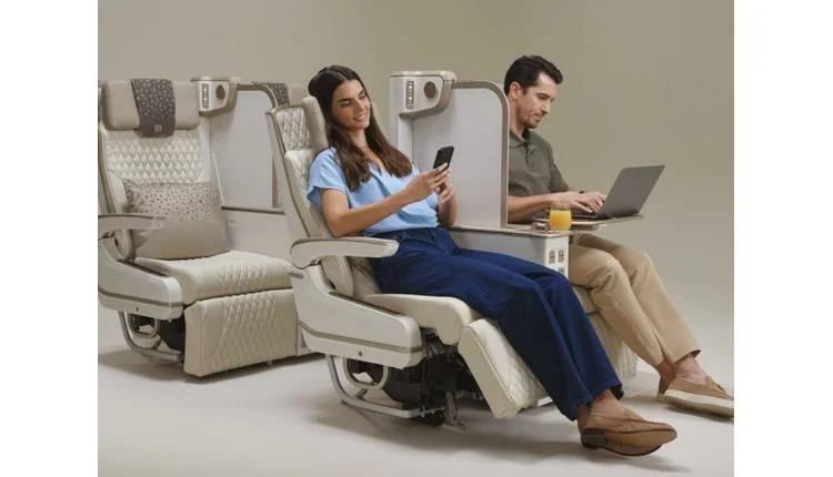 Emirates debuts electric privacy screens in A350 premium economy