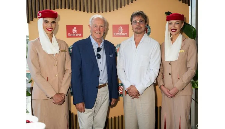 Emirates Rolls Out Red Carpet for Brad Pitt at Roland-Garros 2026 Finals