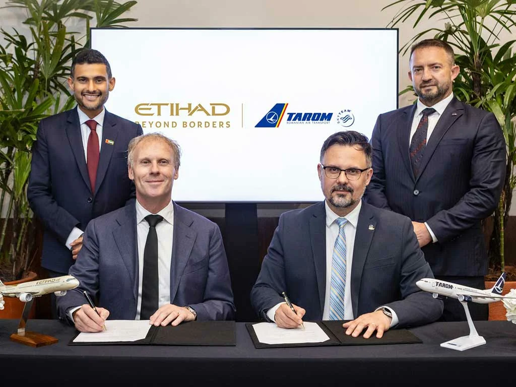 Etihad and TAROM Codeshare Links Abu Dhabi to Six Romanian Cities and Eastern Europe