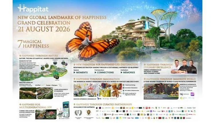 Happitat to Open Bangkok Happiness Landmark in August 2026