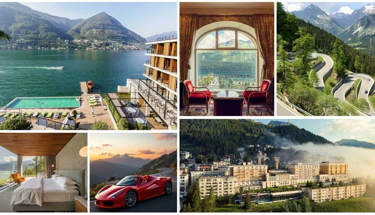 Il Sereno Lake Como and Kulm Hotel St. Moritz Debut Cross-Border Supercar Experience
