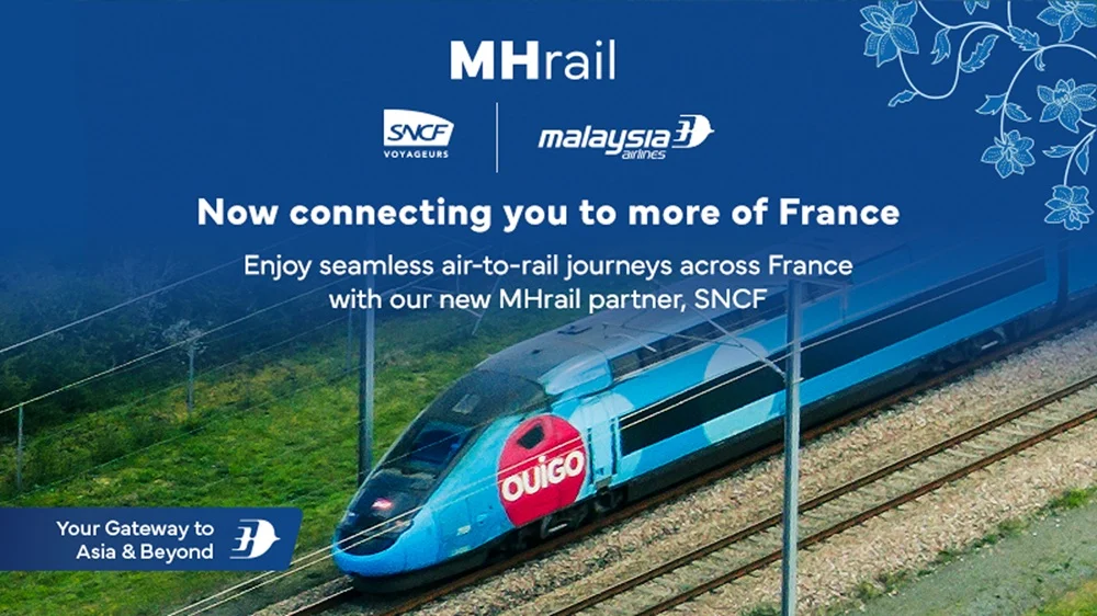 Malaysia Airlines and SNCF Launch Integrated Air-Rail Booking via MHrail Programme