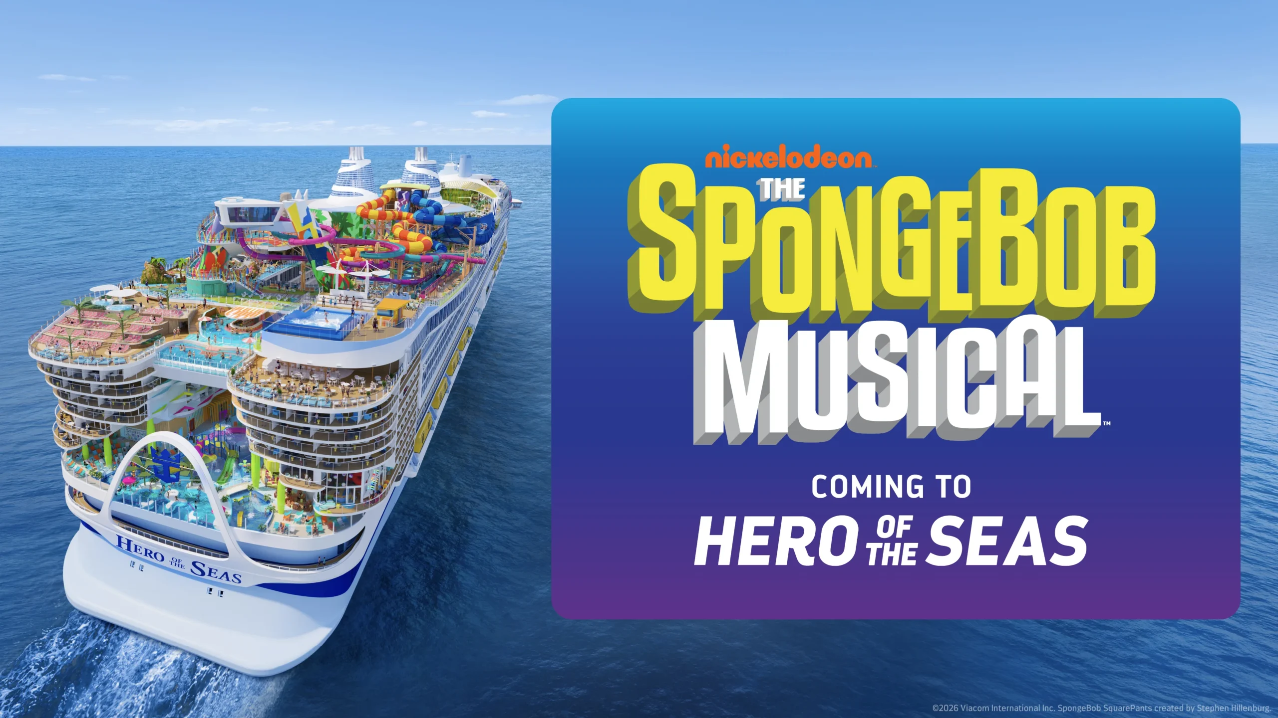 Royal Caribbean to stage SpongeBob musical on Hero of the Seas