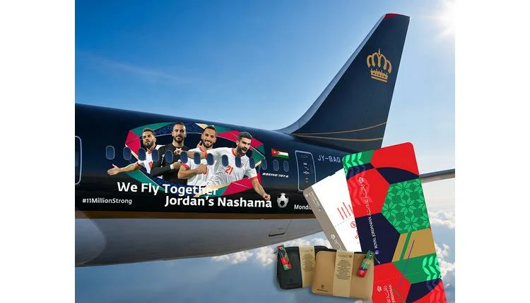 Royal Jordanian Paints Aircraft with National Team Player Images to Boost Global Brand
