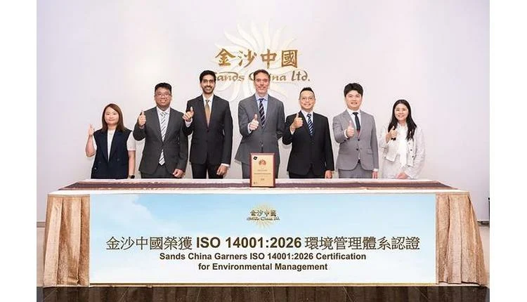 Sands China first globally to earn ISO 14001:2026 environmental certification