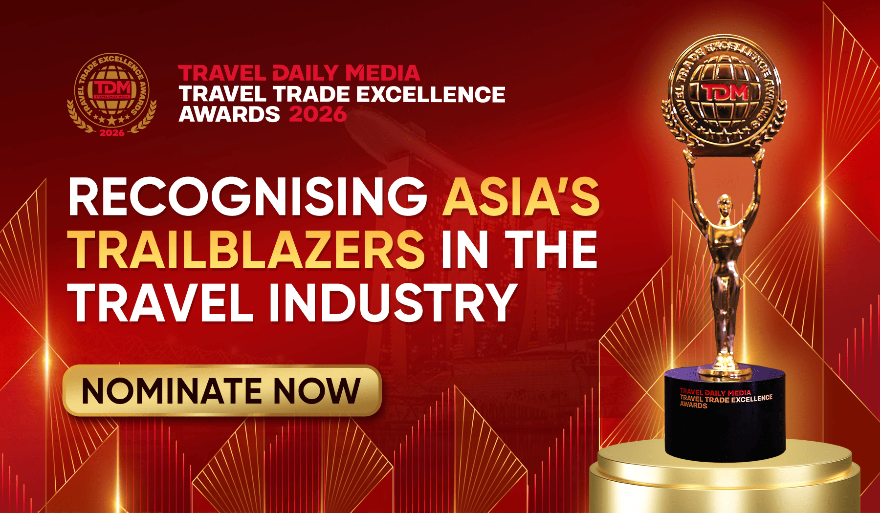 TDM Travel Trade Excellence Awards 2026 Asia opens nominations for industry innovators