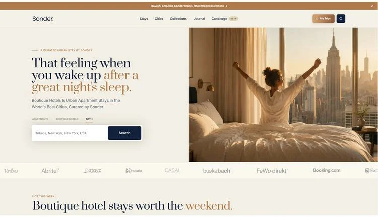 TravelAI acquires Sonder brand, relaunches Sonder.com as curated accommodation guide